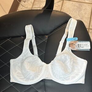 Elegant White Women's Bra